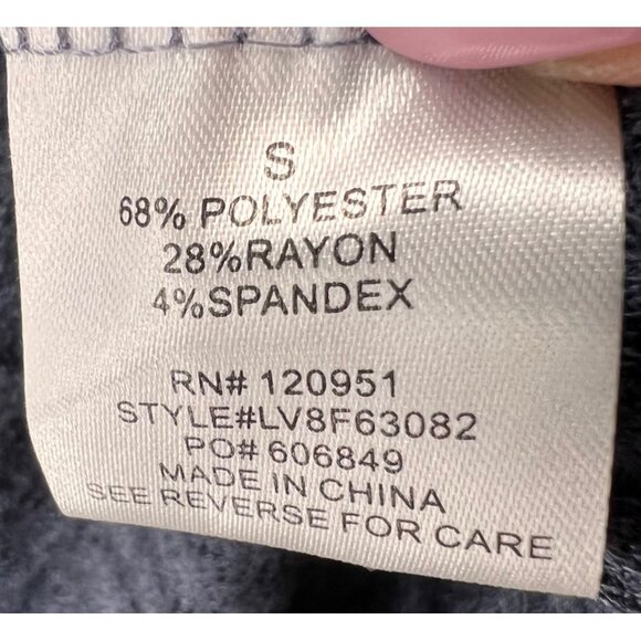 Olive And Oak Top Womens S Blue Waffle Knit Shirt Long Sleeve Button Thermal - Picture 11 of 12